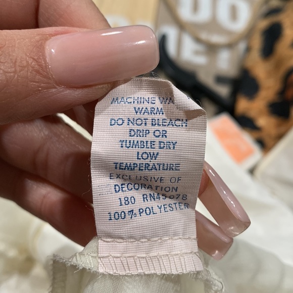 Vintage 80s Terry Russo Cream  Embroidered Teddy L - Picture 8 of 10